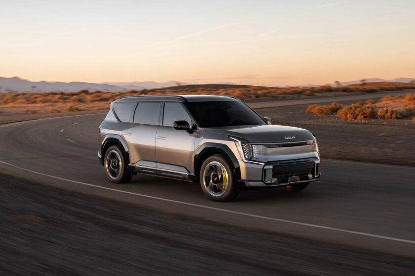 Kia unveils EV9 GT electric car with fake gearbox
