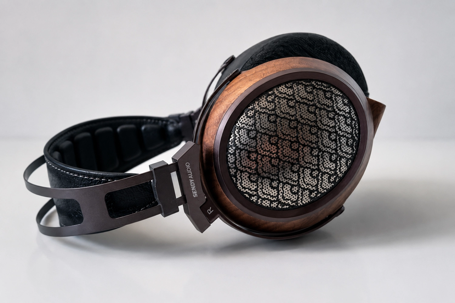 The Sendy Audio Egret combines stunning walnut craftsmanship, large planar drivers, and a warm, musical sound signature.
